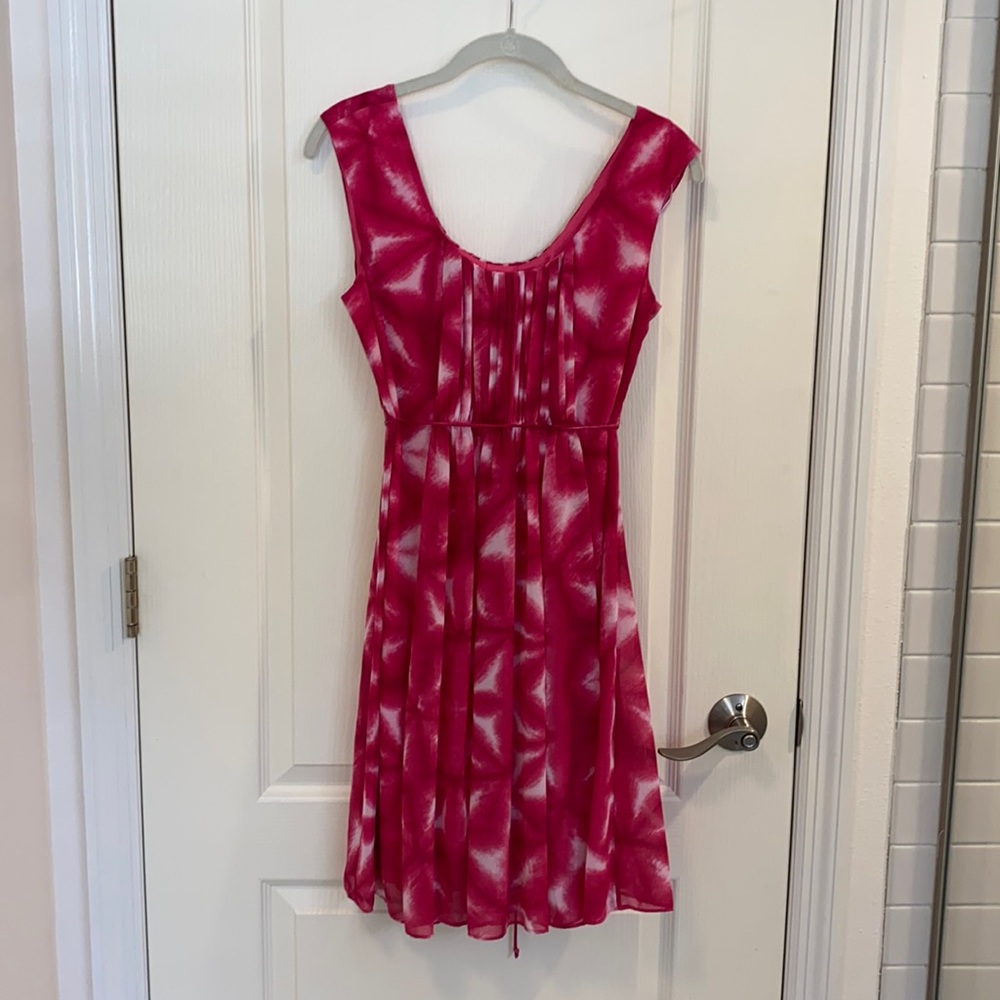 Calvin Klein pink tie dye dress